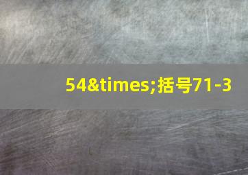 54×括号71-3