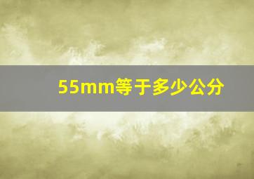 55mm等于多少公分