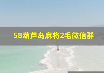 58葫芦岛麻将2毛微信群