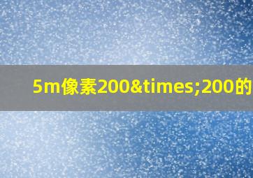 5m像素200×200的图片