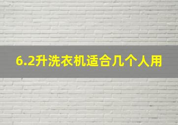 6.2升洗衣机适合几个人用