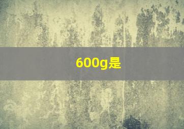 600g是