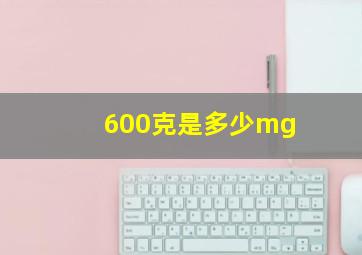 600克是多少mg