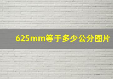 625mm等于多少公分图片