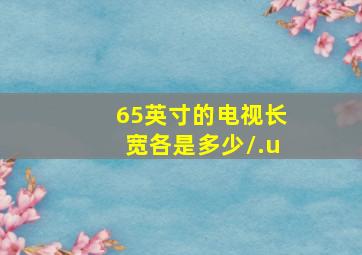 65英寸的电视长宽各是多少/.u