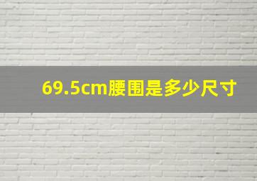 69.5cm腰围是多少尺寸