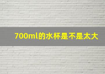 700ml的水杯是不是太大