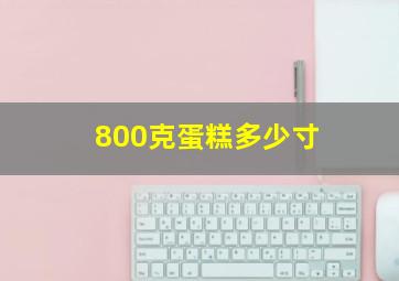 800克蛋糕多少寸