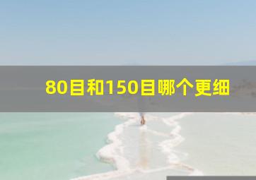 80目和150目哪个更细