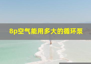 8p空气能用多大的循环泵