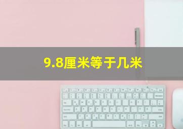 9.8厘米等于几米