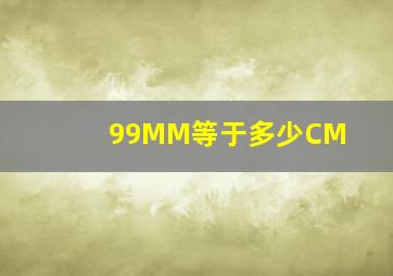 99MM等于多少CM