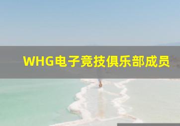 WHG电子竞技俱乐部成员