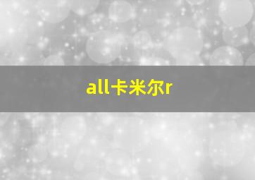 all卡米尔r