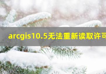 arcgis10.5无法重新读取许可