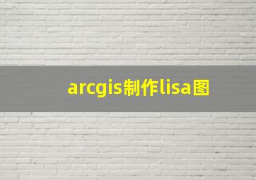 arcgis制作lisa图