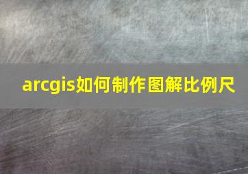 arcgis如何制作图解比例尺