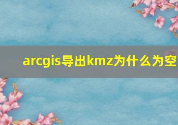 arcgis导出kmz为什么为空