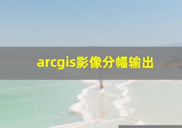 arcgis影像分幅输出