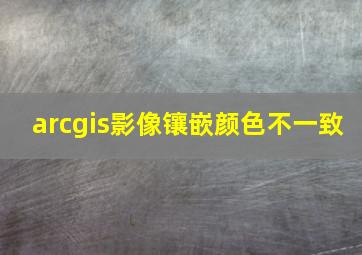 arcgis影像镶嵌颜色不一致