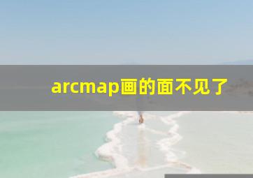 arcmap画的面不见了