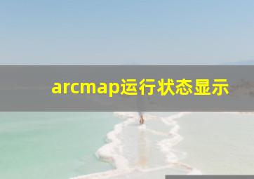 arcmap运行状态显示