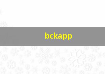 bckapp