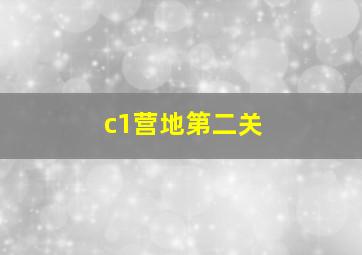 c1营地第二关