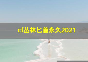 cf丛林匕首永久2021