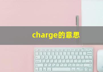 charge的意思