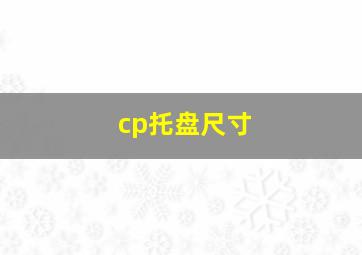 cp托盘尺寸