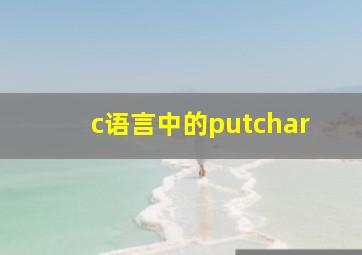 c语言中的putchar