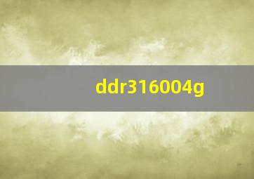 ddr316004g