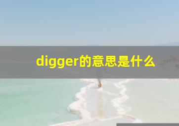 digger的意思是什么