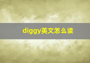 diggy英文怎么读