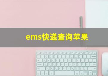 ems快递查询苹果