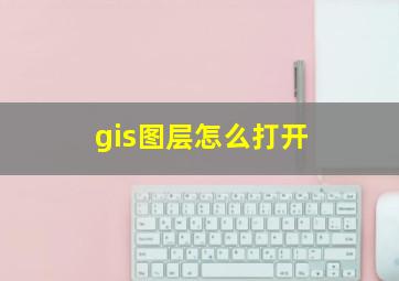 gis图层怎么打开