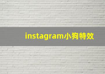 instagram小狗特效