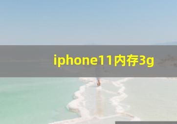 iphone11内存3g