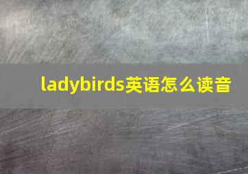 ladybirds英语怎么读音