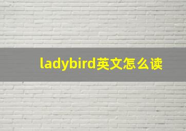 ladybird英文怎么读