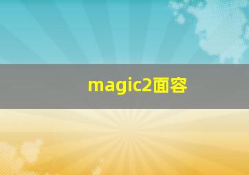 magic2面容