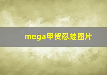 mega甲贺忍蛙图片