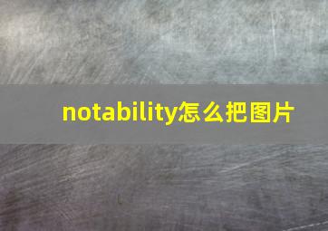 notability怎么把图片