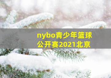 nybo青少年篮球公开赛2021北京