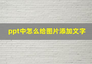 ppt中怎么给图片添加文字