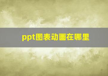 ppt图表动画在哪里