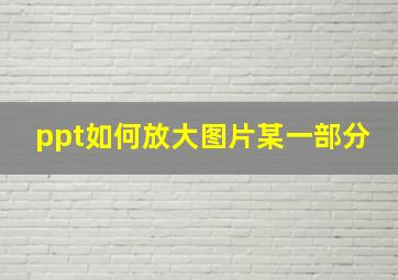 ppt如何放大图片某一部分