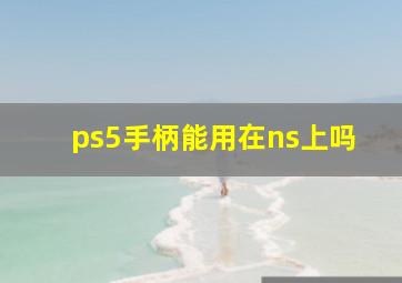 ps5手柄能用在ns上吗