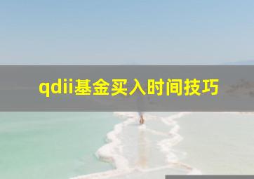 qdii基金买入时间技巧